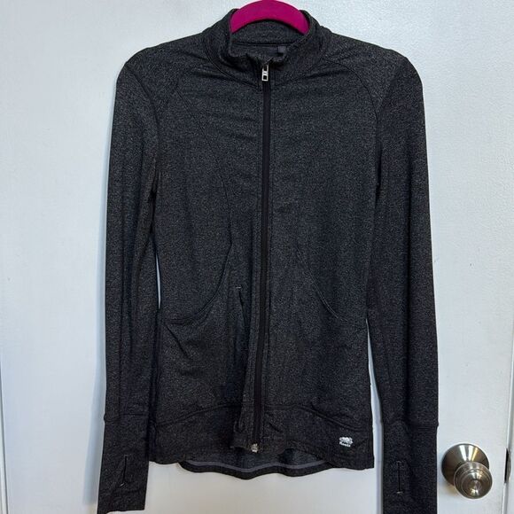 Roots Jackets & Blazers - Roots Charcoal Gray Fitted Active Jacket